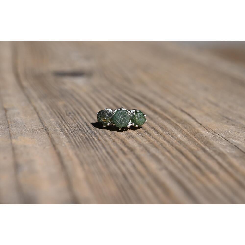 Engagement ring Emerald s, Natural Real and Raw, size 3 4 5 6 7 8 9 10 11 12